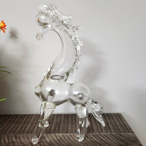 Giraffe Hand Blown Art Glass large sculpture figure Collectible - Picture 1 of 13
